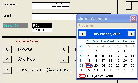 Calendar Control:Stephen Lebans Example